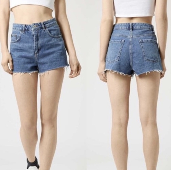 Topshop Mom Shorts Size 8 - Picture 2 of 4